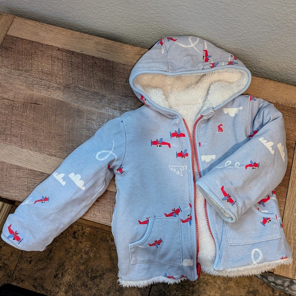 Joules Infant/Toddler Aviation Reversible Sherpa Jacket - Age 1-2